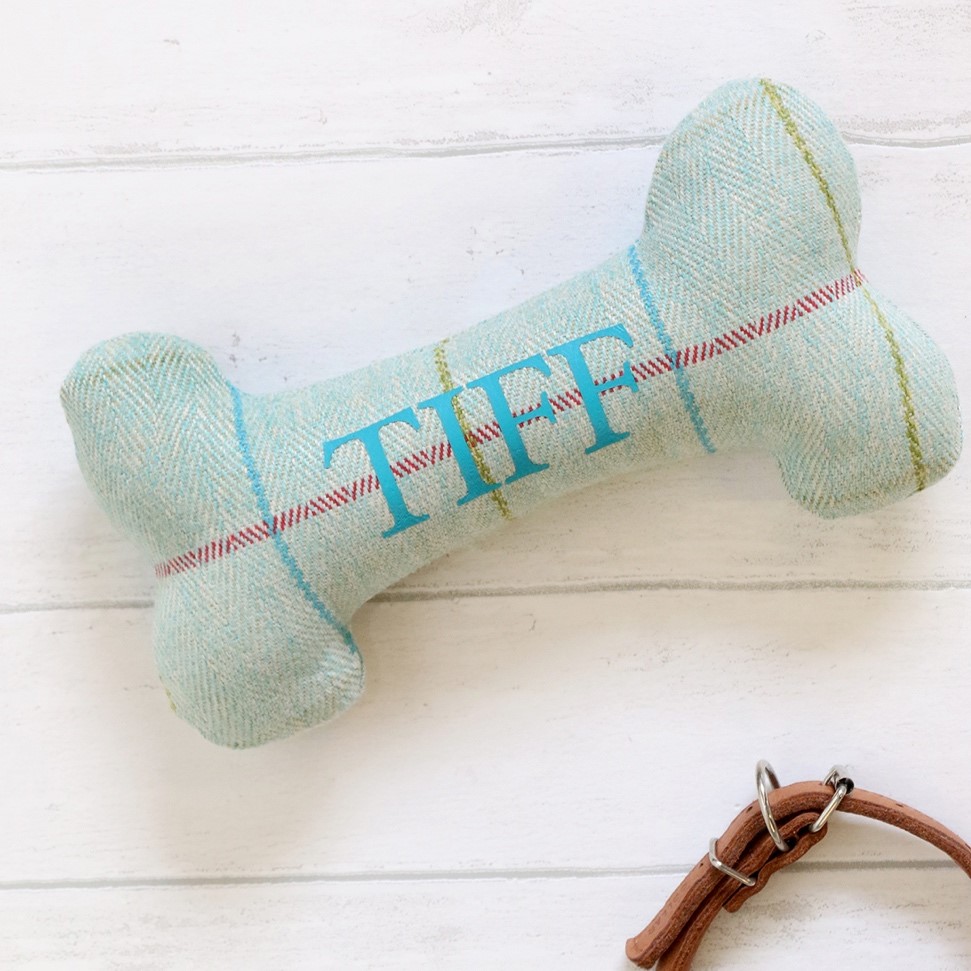 Personalised Tweed Dog Bone - Image 3