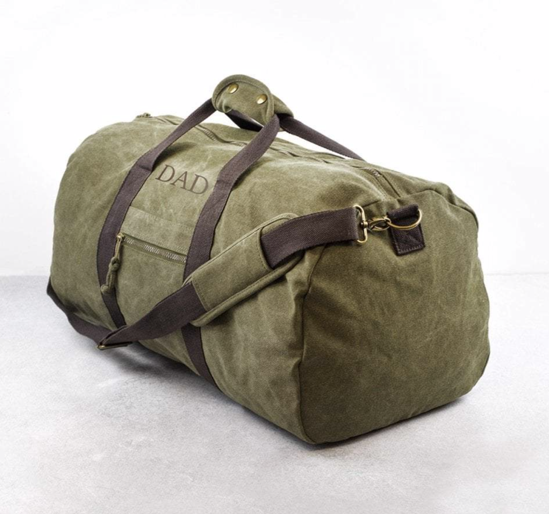 Personalised Large Canvas Travel Bag