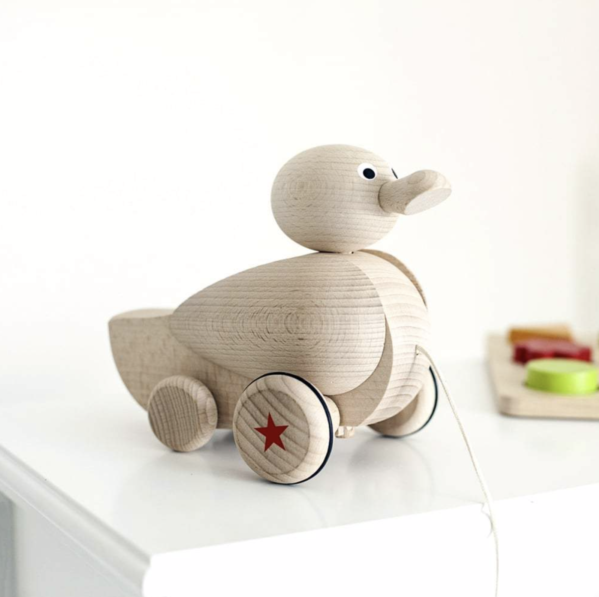 Personalised Wooden Pull-Along Quacking Duck