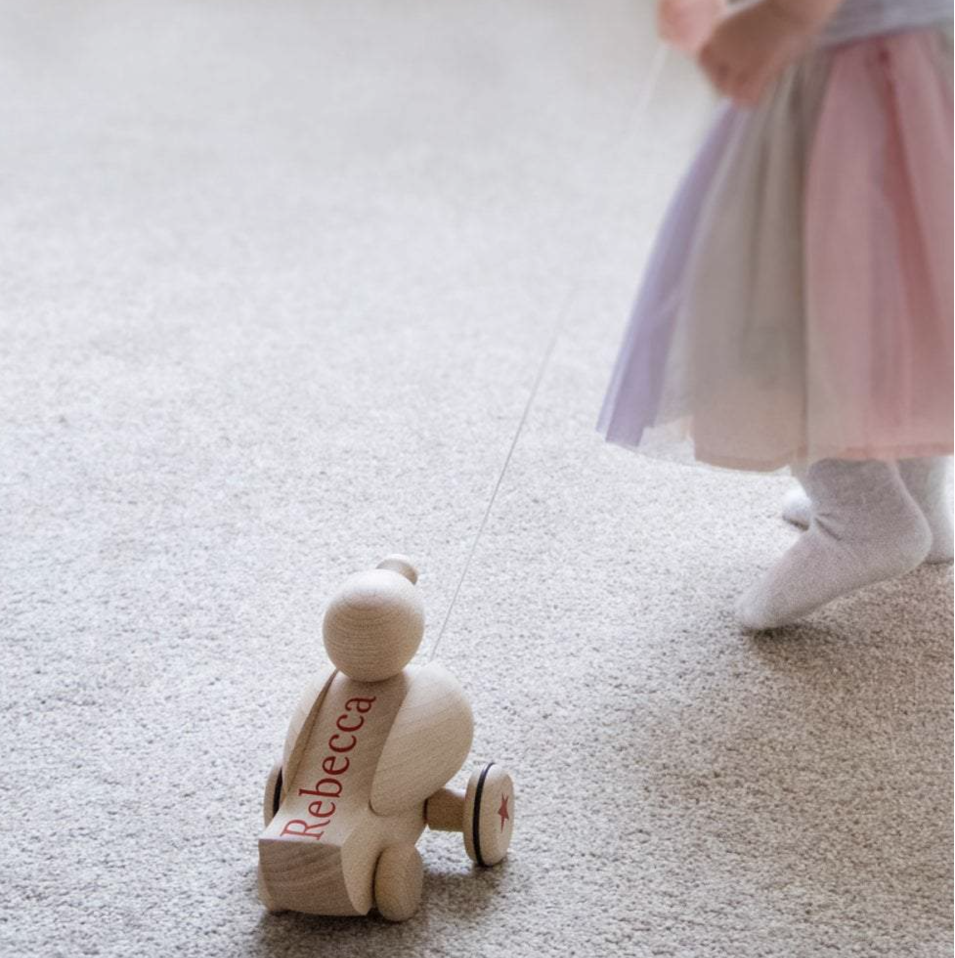 Personalised Wooden Pull-Along Quacking Duck - Image 2